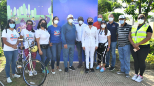 El INTRANT, ADN y MOPC extienden ciclovía de Distrito Nacional