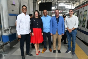 Ministro de Transporte de Jamaica visita instalaciones metro Santo Domingo