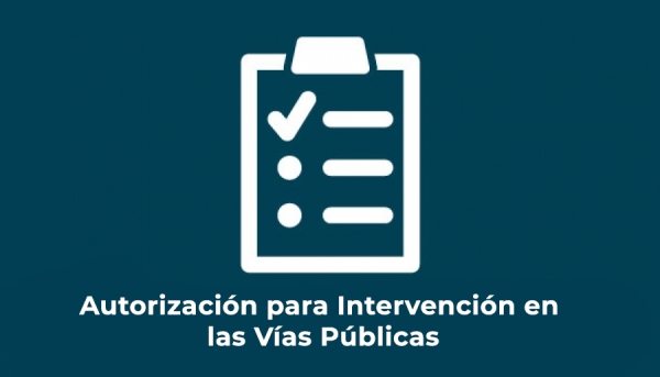 Autorización para Intervención en las Vías Públicas